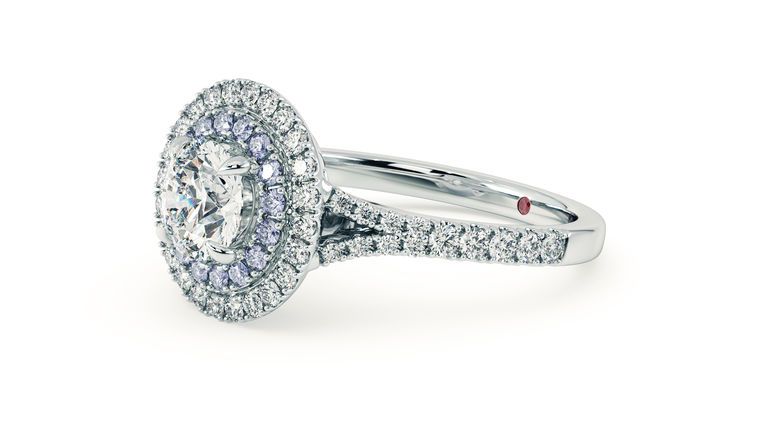 Taylor & Hart Genesis Round Engagement Ring 360 degree image 26