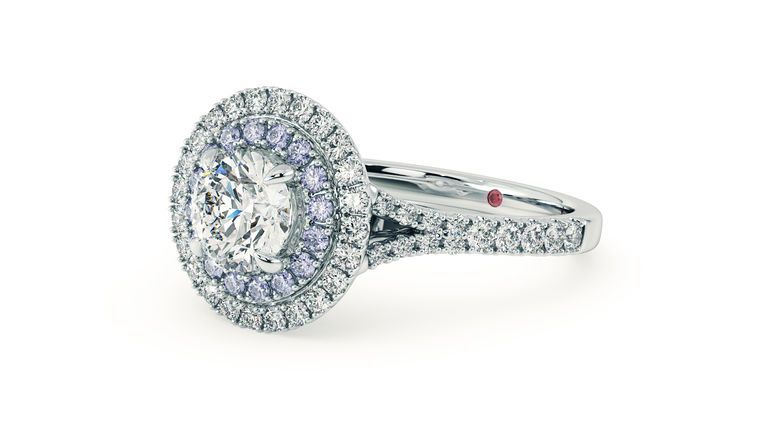 Taylor & Hart Genesis Round Engagement Ring 360 degree image 27