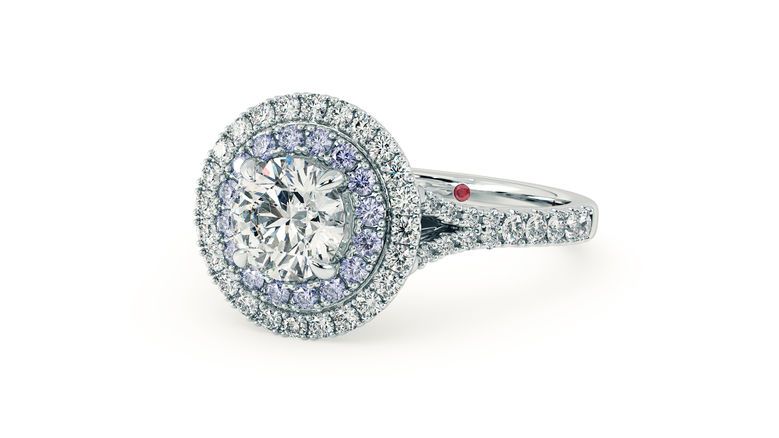 Taylor & Hart Genesis Round Engagement Ring 360 degree image 28