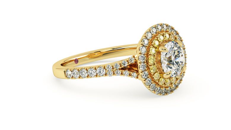 Taylor & Hart Genesis Round Engagement Ring 360 degree image 4
