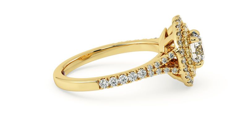 Taylor & Hart Genesis Round Engagement Ring 360 degree image 7