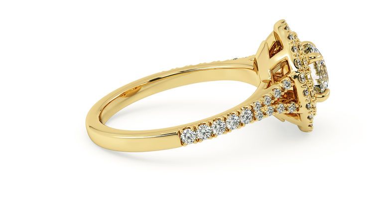 Taylor & Hart Genesis Round Engagement Ring 360 degree image 8