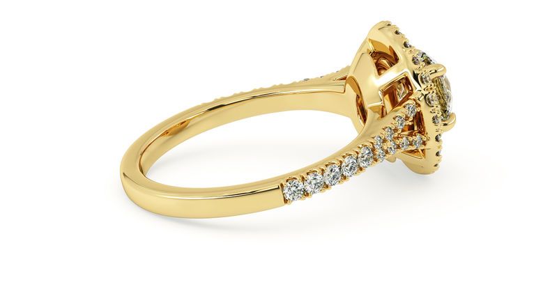 Taylor & Hart Genesis Round Engagement Ring 360 degree image 9