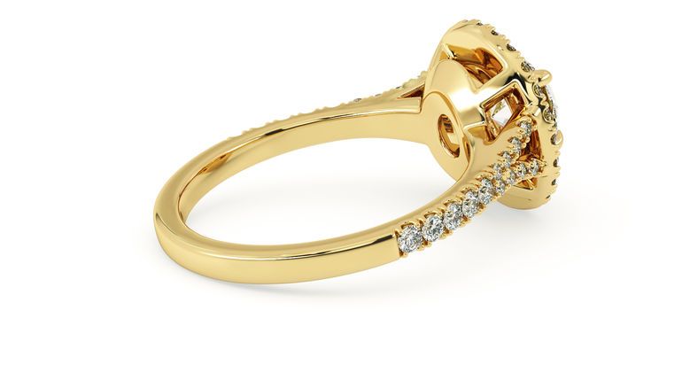 Taylor & Hart Genesis Round Engagement Ring 360 degree image 10