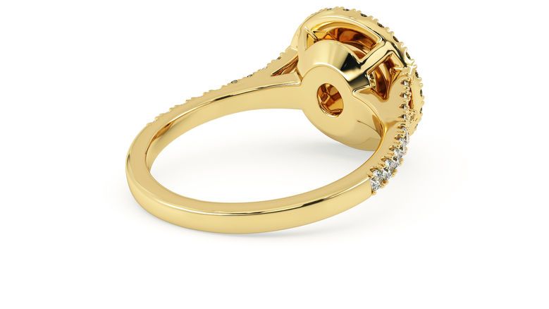 Taylor & Hart Genesis Round Engagement Ring 360 degree image 12