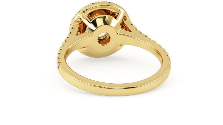 Taylor & Hart Genesis Round Engagement Ring 360 degree image 16
