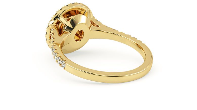 Taylor & Hart Genesis Round Engagement Ring 360 degree image 18