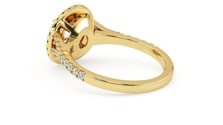 Taylor & Hart Genesis Round Engagement Ring 360 degree image 19