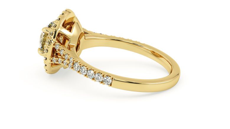 Taylor & Hart Genesis Round Engagement Ring 360 degree image 21
