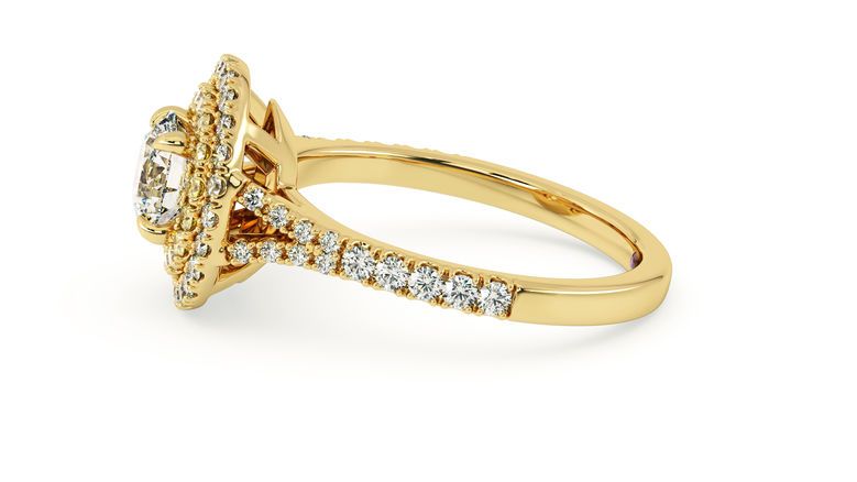 Taylor & Hart Genesis Round Engagement Ring 360 degree image 23