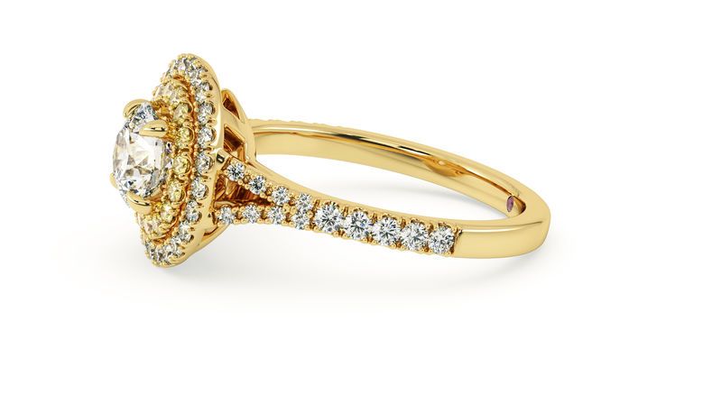 Taylor & Hart Genesis Round Engagement Ring 360 degree image 24