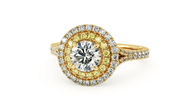 Taylor & Hart Genesis Round Engagement Ring 360 degree image 29
