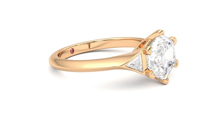 Taylor & Hart Gossamer Hexagonal Engagement Ring 360 degree image 7