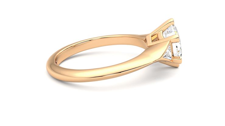 Taylor & Hart Gossamer Hexagonal Engagement Ring 360 degree image 10