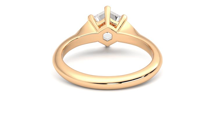 Taylor & Hart Gossamer Hexagonal Engagement Ring 360 degree image 15