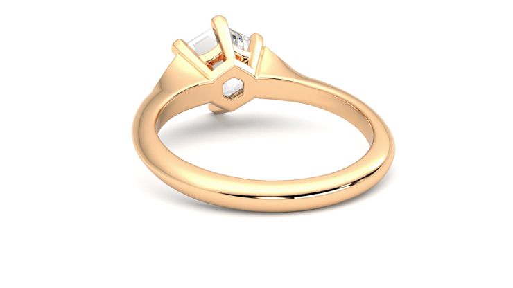 Taylor & Hart Gossamer Hexagonal Engagement Ring 360 degree image 16