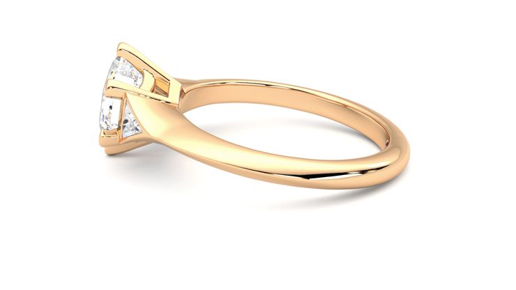 Taylor & Hart Gossamer Hexagonal Engagement Ring 360 degree image 20