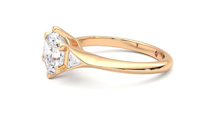 Taylor & Hart Gossamer Hexagonal Engagement Ring 360 degree image 22
