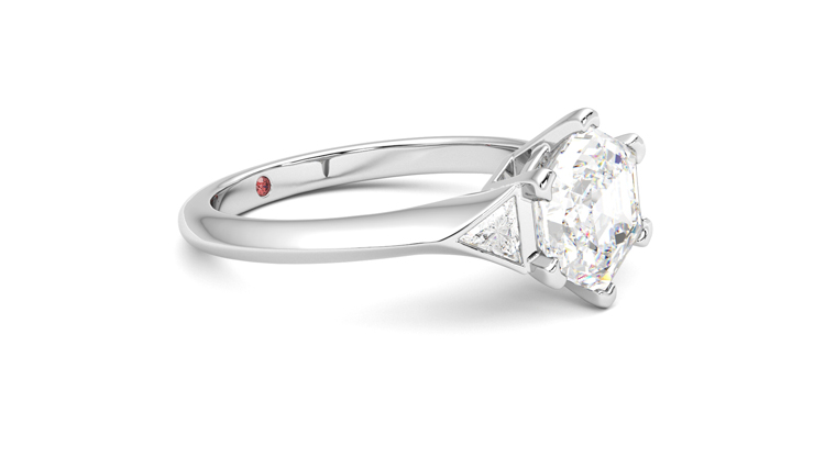 Taylor & Hart Gossamer Hexagonal Engagement Ring 360 degree image 7