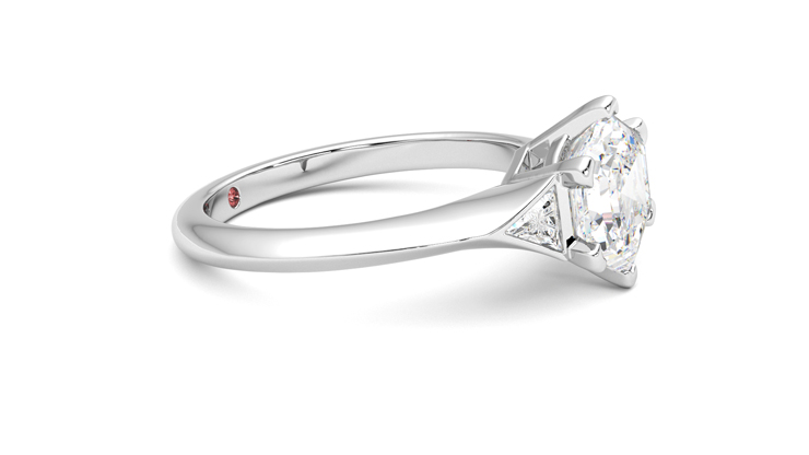 Gossamer | Platinum trilogy style engagement ring | Taylor & Hart