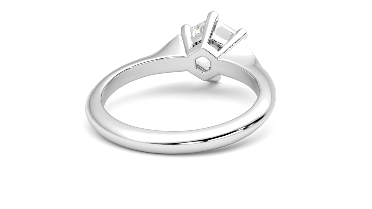 Taylor & Hart Gossamer Hexagonal Engagement Ring 360 degree image 14