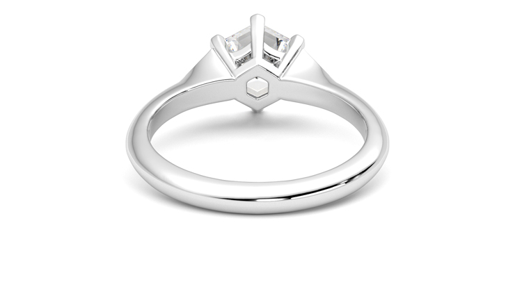 Taylor & Hart Gossamer Hexagonal Engagement Ring 360 degree image 15