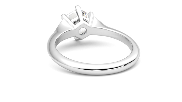 Taylor & Hart Gossamer Hexagonal Engagement Ring 360 degree image 16