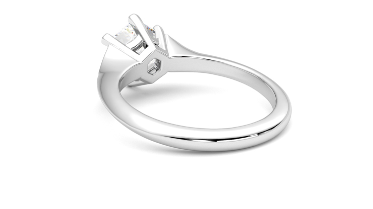 Taylor & Hart Gossamer Hexagonal Engagement Ring 360 degree image 17