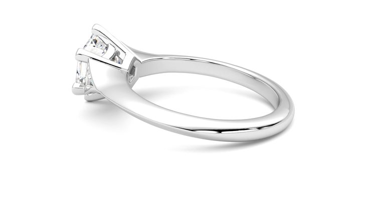 Taylor & Hart Gossamer Hexagonal Engagement Ring 360 degree image 19