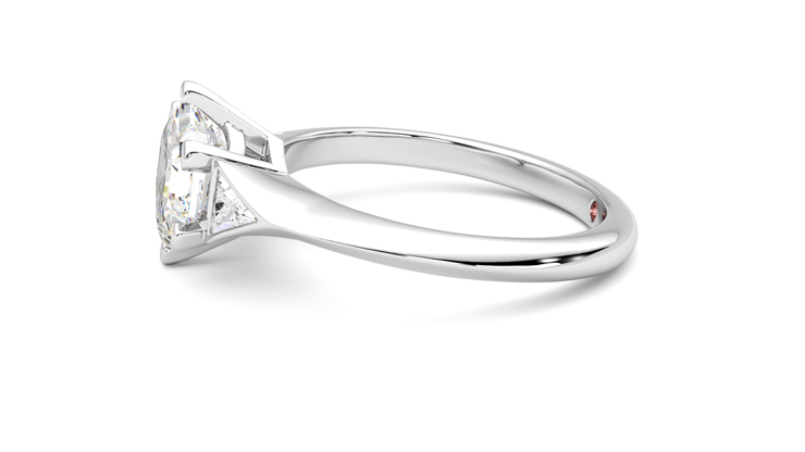 Taylor & Hart Gossamer Hexagonal Engagement Ring 360 degree image 21
