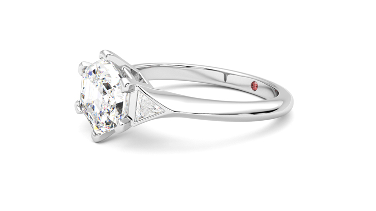 Taylor & Hart Gossamer Hexagonal Engagement Ring 360 degree image 23