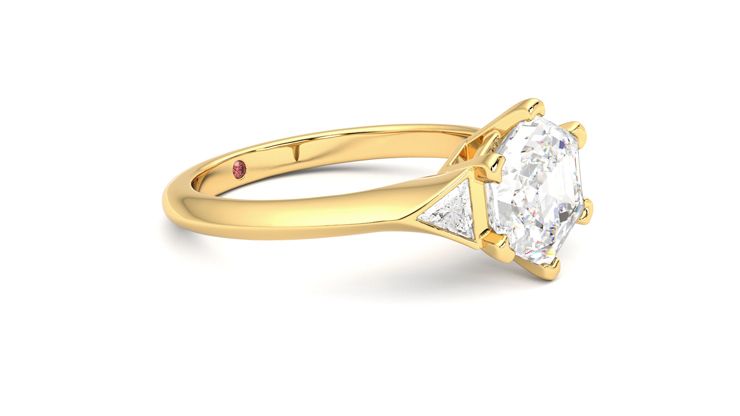Taylor & Hart Gossamer Hexagonal Engagement Ring 360 degree image 7