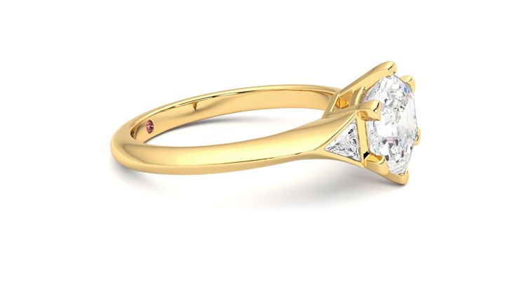 Taylor & Hart Gossamer Hexagonal Engagement Ring 360 degree image 8