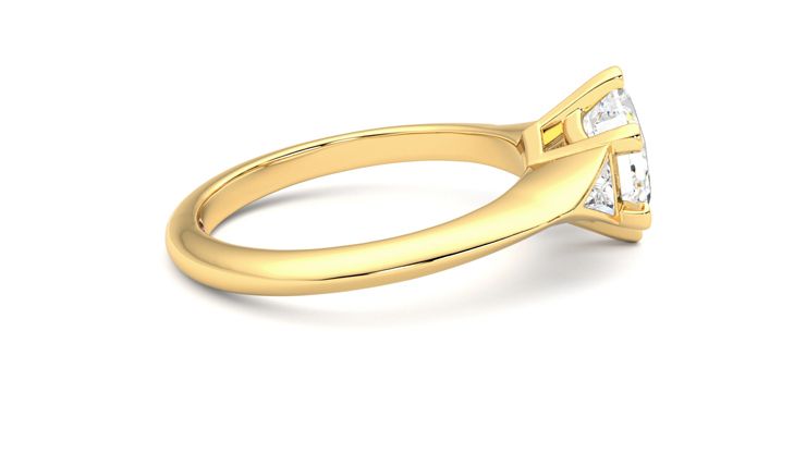 Taylor & Hart Gossamer Hexagonal Engagement Ring 360 degree image 10