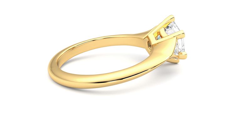 Taylor & Hart Gossamer Hexagonal Engagement Ring 360 degree image 11
