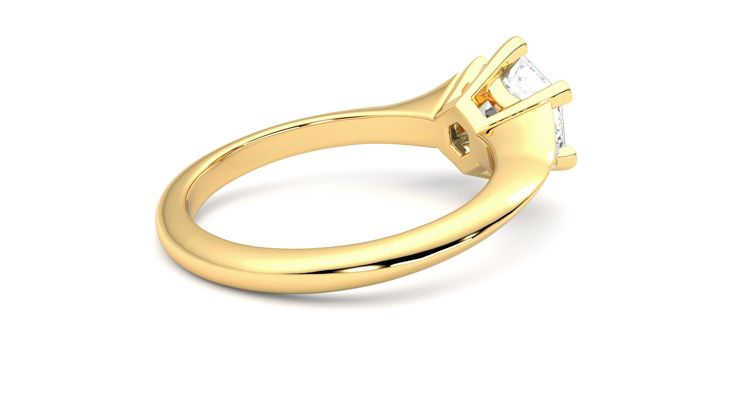 Taylor & Hart Gossamer Hexagonal Engagement Ring 360 degree image 12