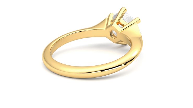 Taylor & Hart Gossamer Hexagonal Engagement Ring 360 degree image 13