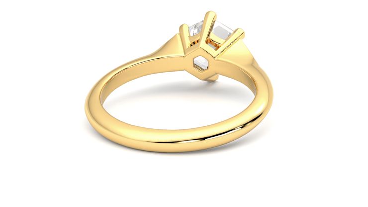 Taylor & Hart Gossamer Hexagonal Engagement Ring 360 degree image 14