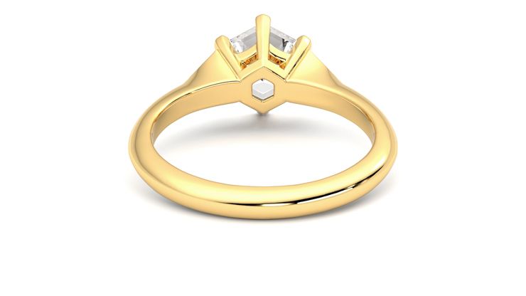Taylor & Hart Gossamer Hexagonal Engagement Ring 360 degree image 15