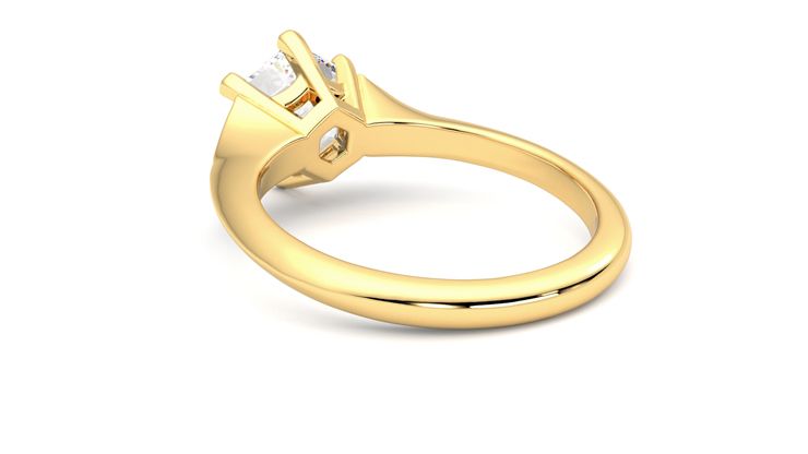 Taylor & Hart Gossamer Hexagonal Engagement Ring 360 degree image 17