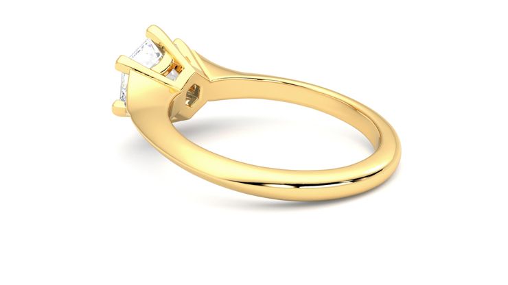 Taylor & Hart Gossamer Hexagonal Engagement Ring 360 degree image 18