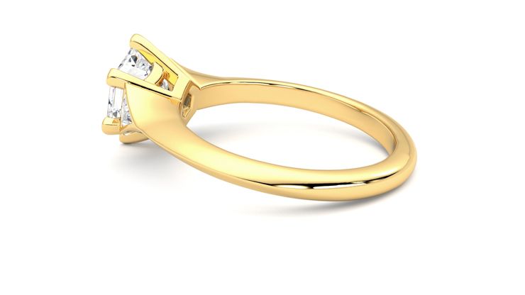 Taylor & Hart Gossamer Hexagonal Engagement Ring 360 degree image 19