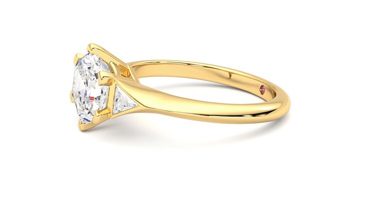 Taylor & Hart Gossamer Hexagonal Engagement Ring 360 degree image 22