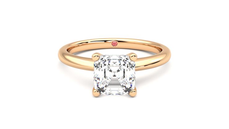 Taylor & Hart Grace Asscher Engagement Ring 360 degree image 0