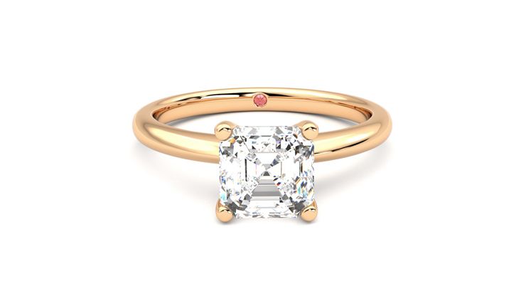 Taylor & Hart Grace Asscher Engagement Ring 360 degree image 1