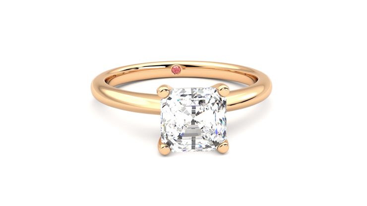 Taylor & Hart Grace Asscher Engagement Ring 360 degree image 2