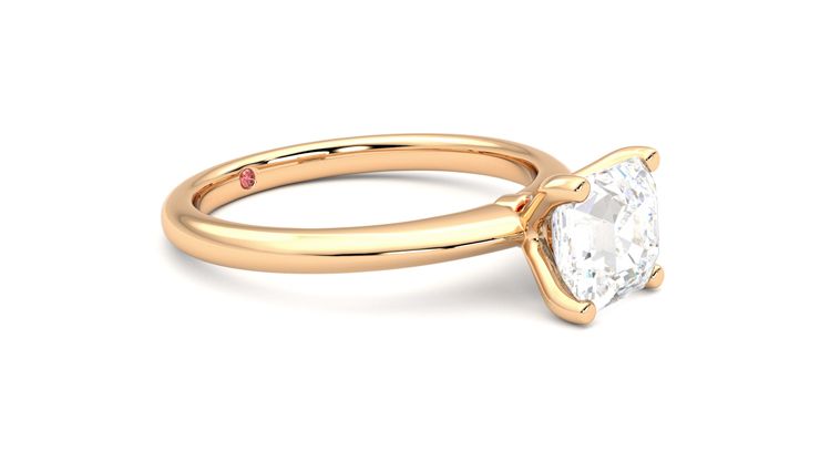 Taylor & Hart Grace Asscher Engagement Ring 360 degree image 7