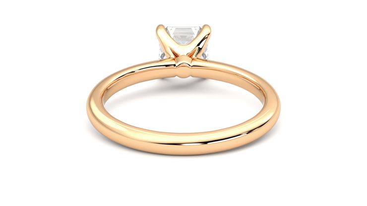 Taylor & Hart Grace Asscher Engagement Ring 360 degree image 15