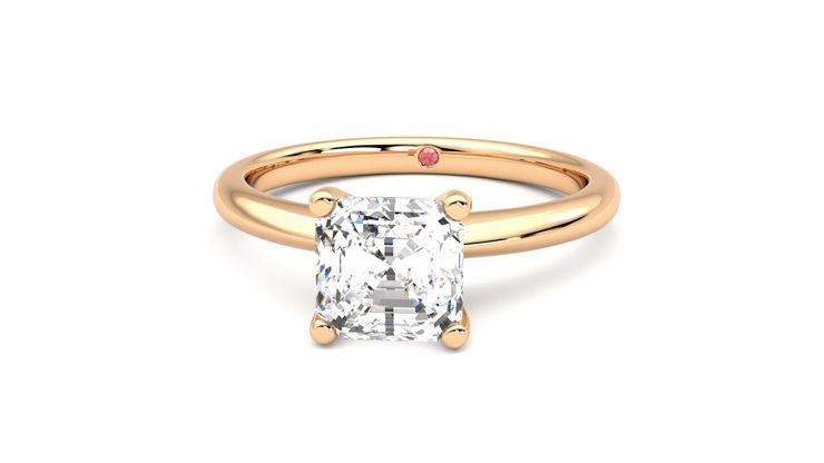 Taylor & Hart Grace Asscher Engagement Ring 360 degree image 28