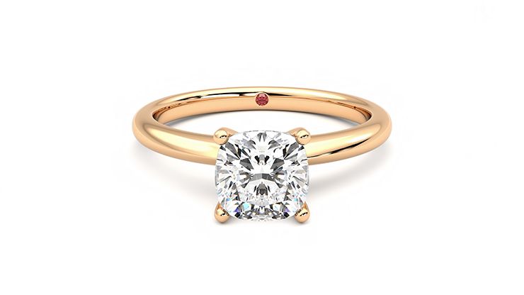 Taylor & Hart Grace Cushion Engagement Ring 360 degree image 0